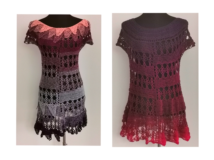 Tunika Dragon wings, Häkelanleitung