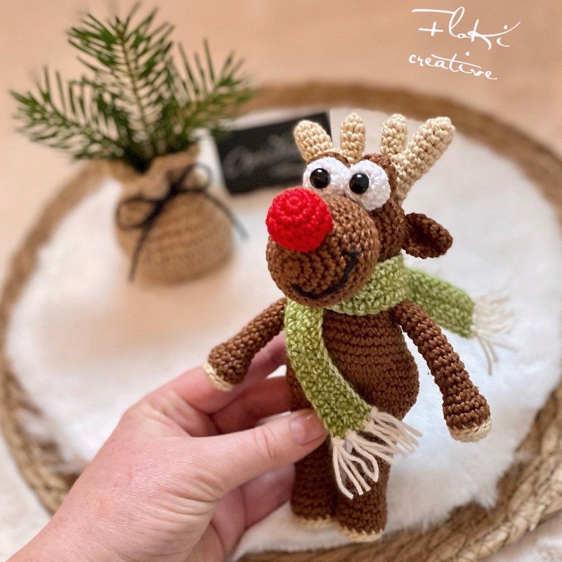 Häkelanleitung Elch Hörb mit Schal und Sack, Amigurumi - Bild 2