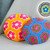 Crochet pattern for a small cushion with African Flowers as PDF size XS