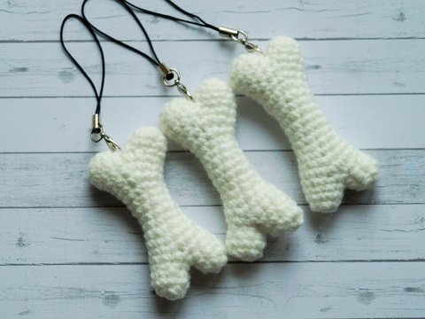 Knochen Anhänger Häkeln Garn Amigurumi