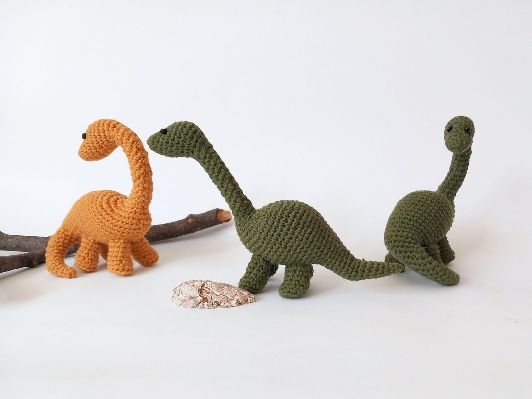 Brontosaurus-Familie * Dinosaurier. Häkelanleitung - Bild 2