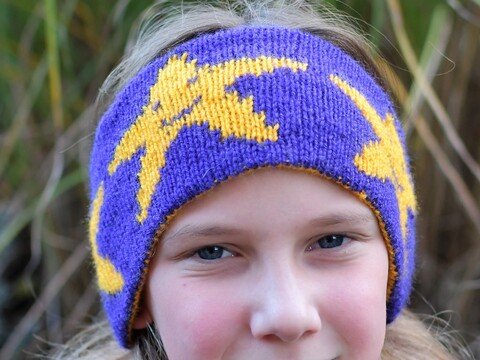 Strickanleitung Stirnband "Smiling Stars" - in Doubleface