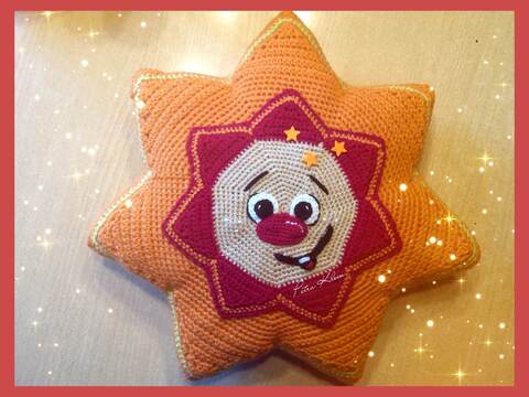 Häkelanleitung / Sternenkissen