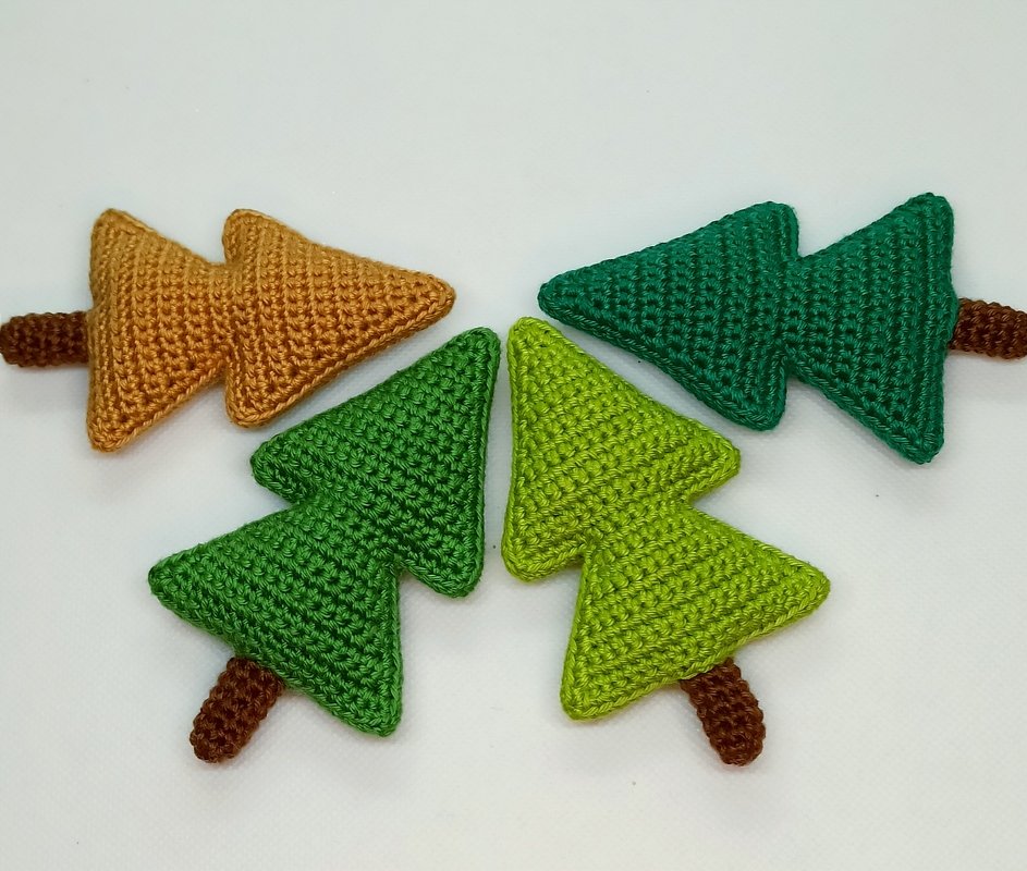 3D Weihnachtsbaum, Tannenbaum, kleines Bäumchen - Hekelanleitung - Bild 3