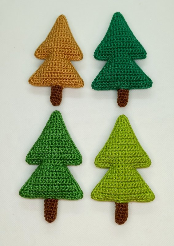 3D Weihnachtsbaum, Tannenbaum, kleines Bäumchen - Hekelanleitung