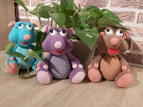 Häkelanleitung Amigurumi - Eddie die Ratte