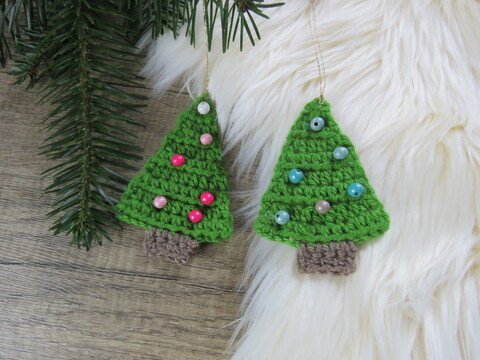 Tannenbaum, Weihnachtsbaum häkeln für Deko