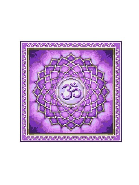 SAHASRARA CROWN CHAKRA - pattern for sc crochet blanket