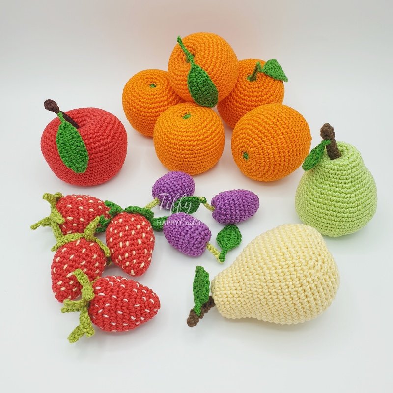 Häkelset: Lieblingsspeisen der kleinen Raupe |Amigurumi Spielküche - Bild 2