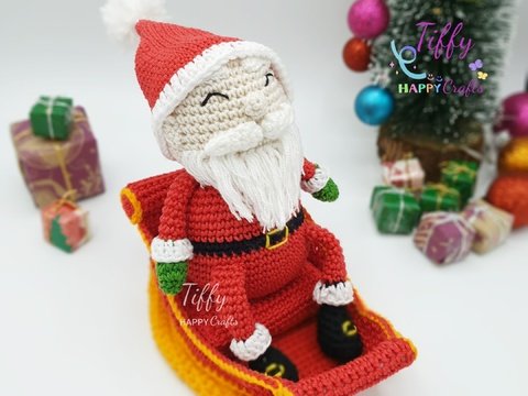 Der Weihnachtsmann Mit Schlitten Häkelanleitung
