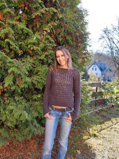 Häkelanleitung Pullover "up and down"