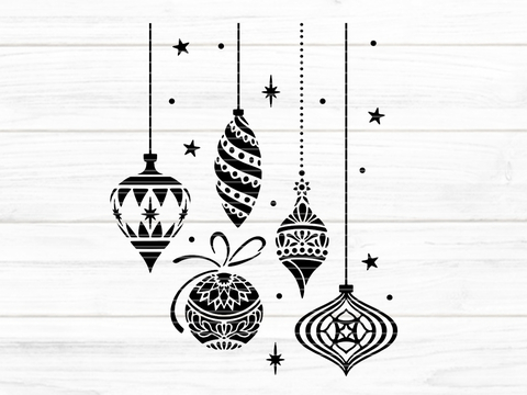 Christmas balls Plotterdatei SVG DXF FCM