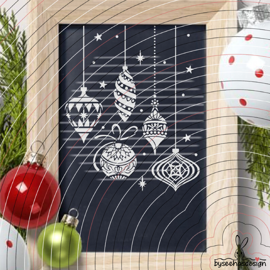 Weihnachtskugeln Plotterdatei SVG DXF