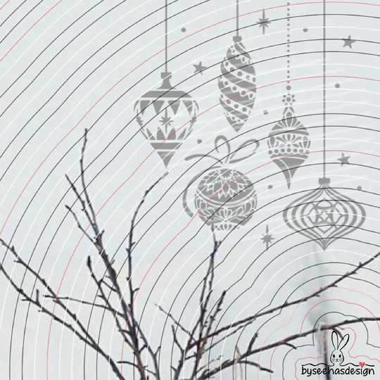 Weihnachtskugeln Plotterdatei SVG DXF