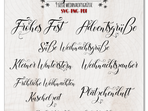 Weihnachtssprüche Advent Adventskalender Plotter Plotterdatei