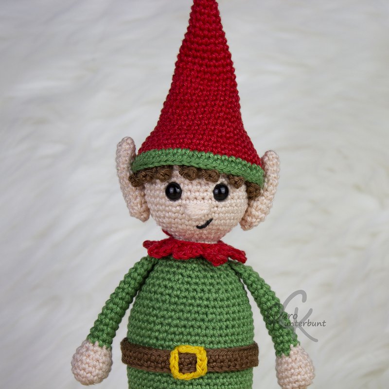 Elf Ole (Kantenhocker) - Häkelanleitung von CaroKunterbunt - Bild 3