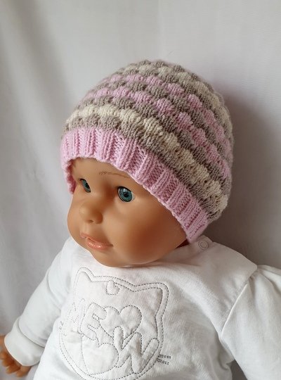 Strickanleitung Baby-Mütze, ca. 4 - 10 Monate   #310