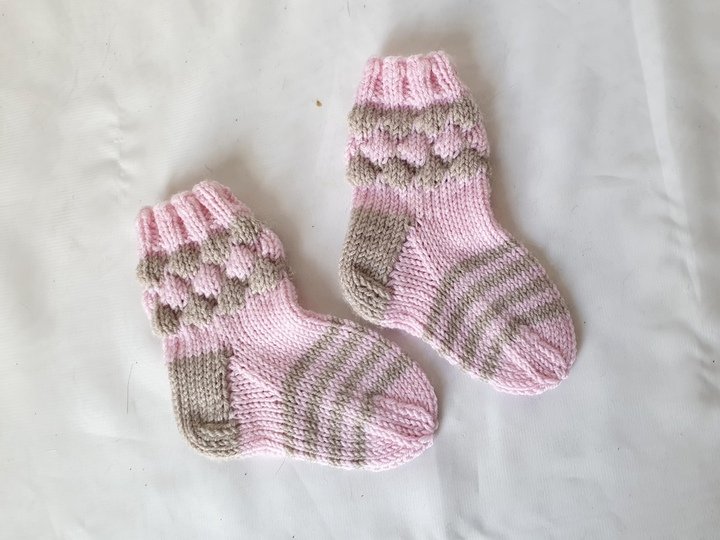 Strickanleitung Baby-Socken, Sohlenlänge ca. 9 cm   #311