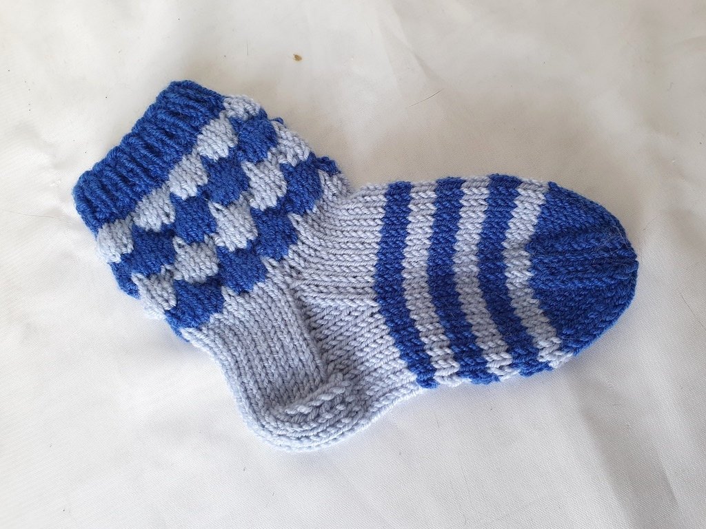 Strickanleitung Baby-Socken, Sohlenlänge ca. 11 cm   #312