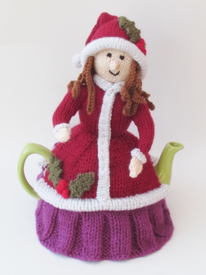 Victorian Ice Skater Tea Cosy Knitting Pattern