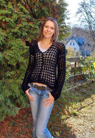 Häkelanleitung Pullover "elegance"