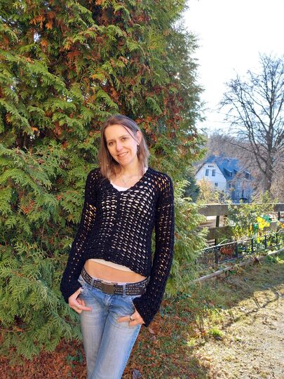 Häkelanleitung Pullover "elegance"