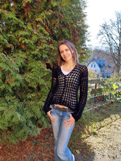 Häkelanleitung Pullover "elegance"