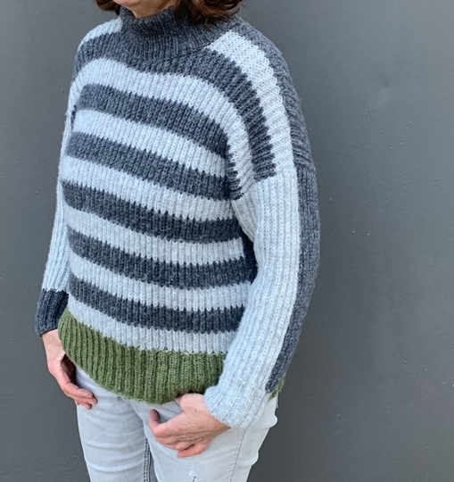 Strickanleitung Pullover Lotte Größe 36 – 46 Damen