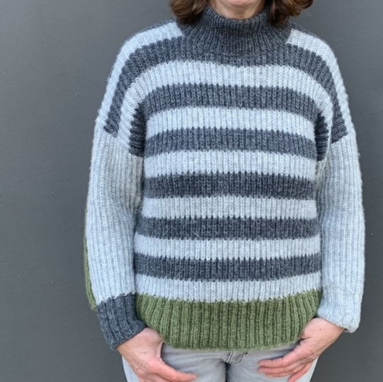 Strickanleitung Pullover Lotte Größe 36 – 46 Damen