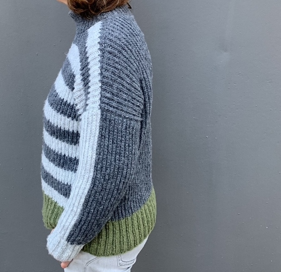 Strickanleitung Pullover Lotte Größe 36 – 46 Damen