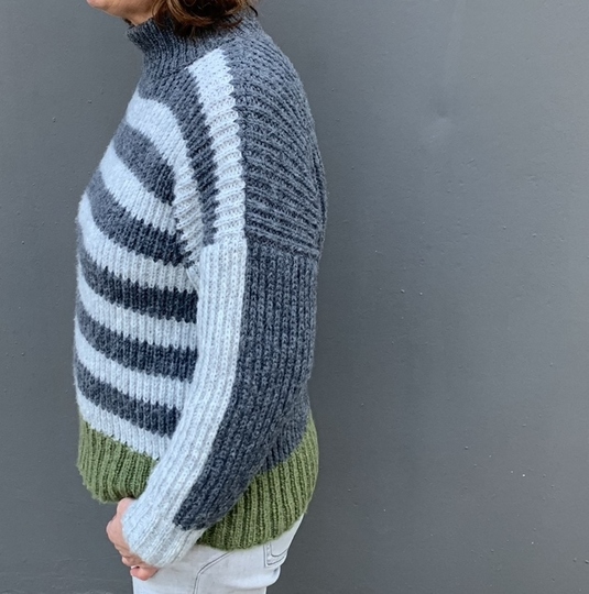 Strickanleitung Pullover Lotte Größe 36 – 46 Damen