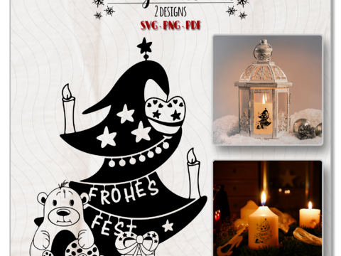 Plotten Advent Weihnachten Grußkarten Geschenkanhänger