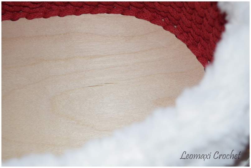 + X-Mas + Weihnachtskorb häkeln, Geschenkkorb Weihnachten, mit Holzboden