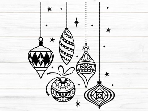 Christmasballs Plotterdatei SVG DXF FCM