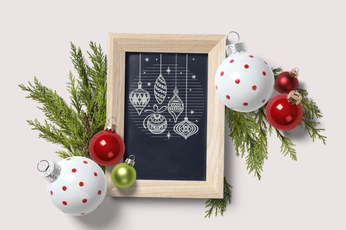 Christmasballs Plotterdatei SVG DXF FCM - Bild 5