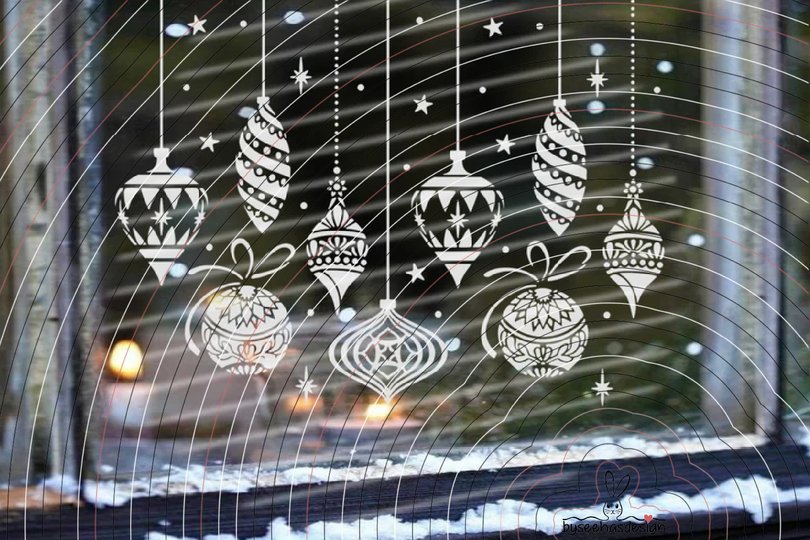 Christmas-baubles Plotterdatei SVG DXF