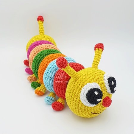 Tiffy The Caterpillar Stacking Toy | Easy Crochet Pattern PDF