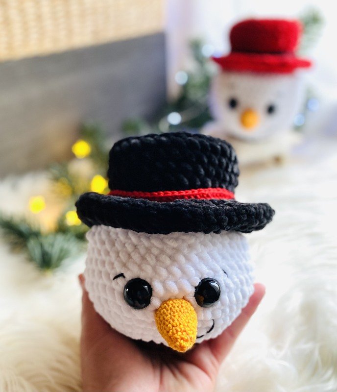 Häkelanleitung Schneemann "surprise" befüllbar