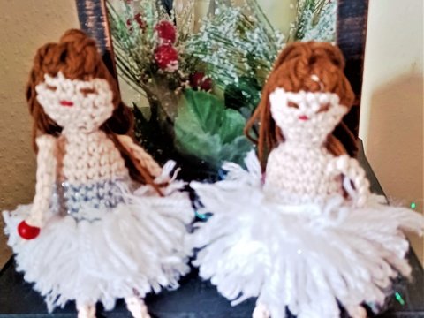 Häkelanleitung Schneebällchen Ballerina