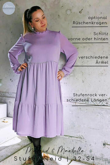 Kleid Damen – E-Book Schnittmuster Gr. 32-54 – Madrid & Marbella #138
