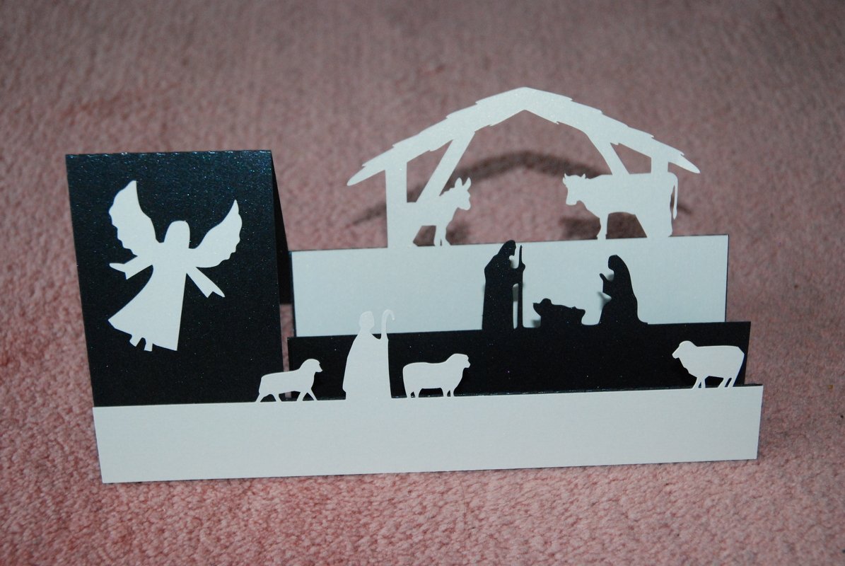 Treppen-Weihnachtskarte „Krippe to go“ - Bild 3