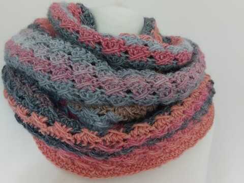 Häkelanleitung Loop Verwoben