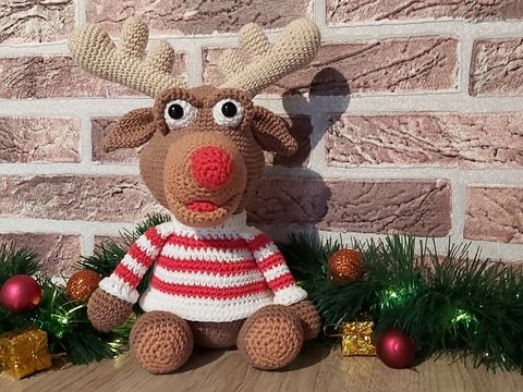 Häkelanleitung Amigurumi - Eliot der Elch