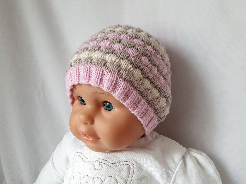 Strickanleitung Baby-Set, Baby-Mütze und Söckchen, ca. 4 - 10 Monate   #313 - Bild 3