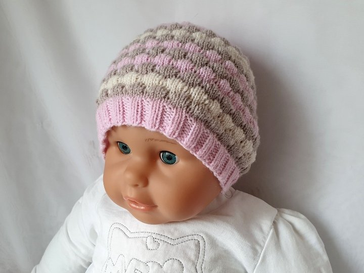 Strickanleitung Baby-Set, Baby-Mütze und Söckchen, ca. 4 - 10 Monate   #313