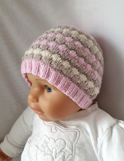Strickanleitung Baby-Set, Baby-Mütze und Söckchen, ca. 4 - 10 Monate   #313