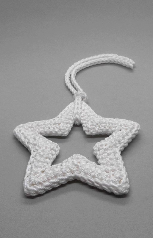Little star ornament hanging decoration versatile &amp; easy from leftover yarn