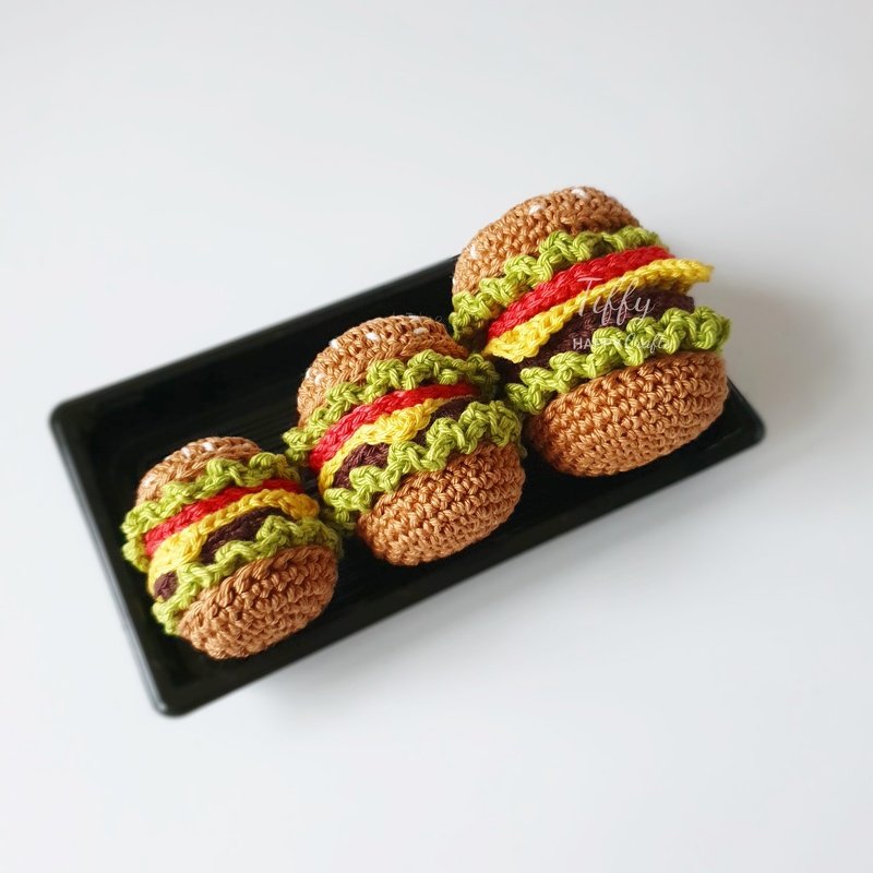 Mini Hamburger 4 Sizes | Amigurumi Crochet Pattern PDF - Image 4