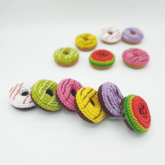 Mini Donuts | Amigurumi Easy Crochet Pattern PDF