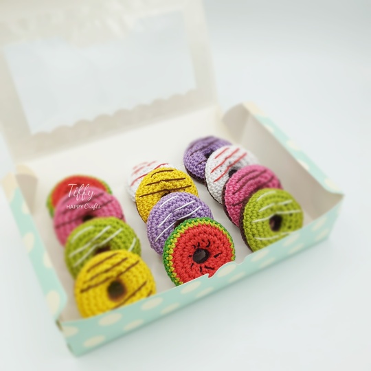 Mini Donuts | Amigurumi Easy Crochet Pattern PDF